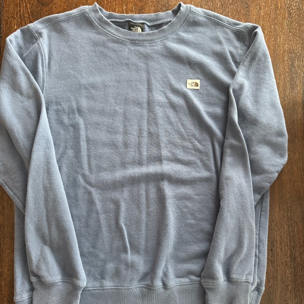 The North Face Mens Crewneck Sweatshirt - Size Medium Light Blue